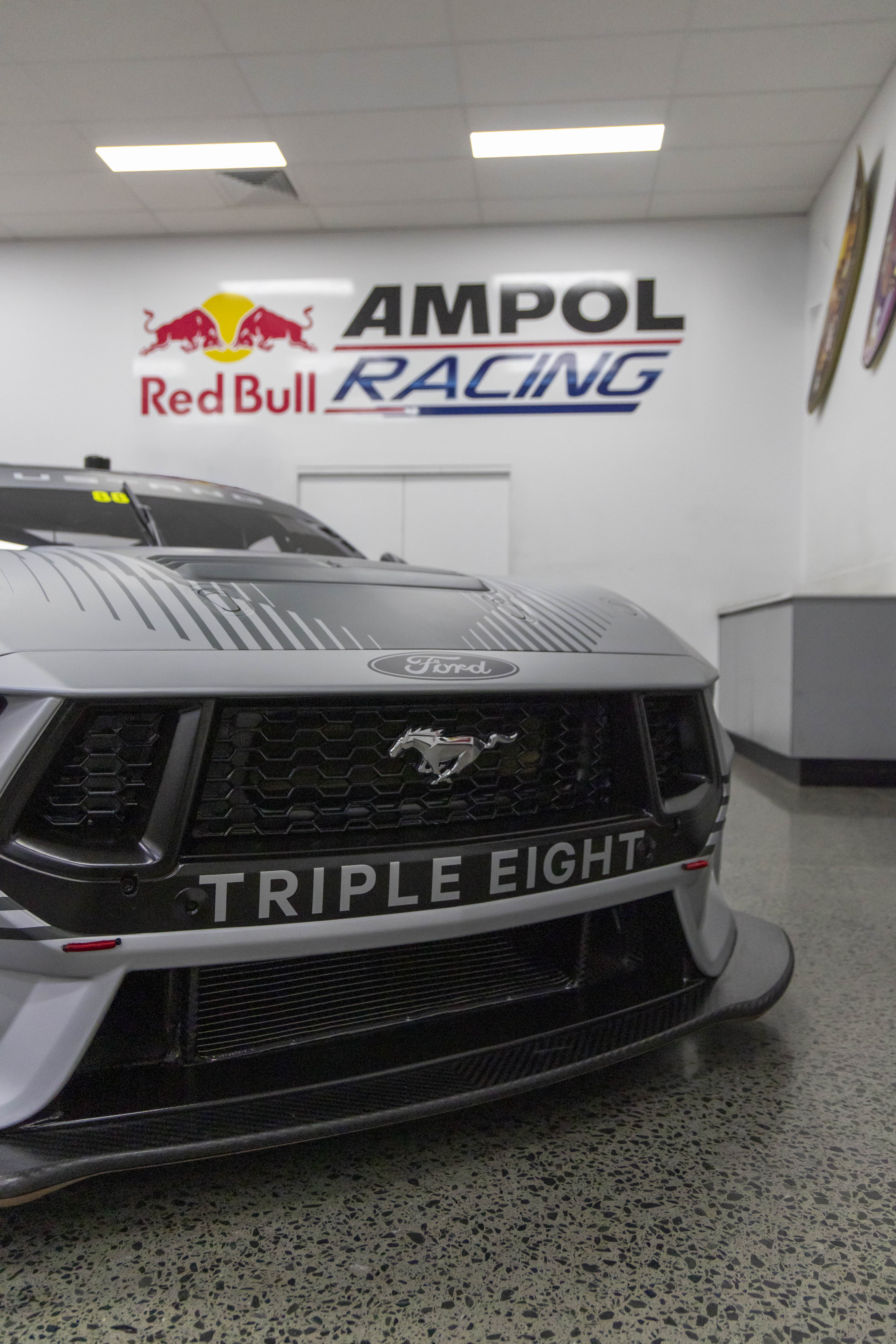We've just completed the very first Triple Eight-built Ford Mustang Supercar, and it’s now prepped and ready for its journey to the United States for Supercars' mandated wind tunnel testing at the end of the year.